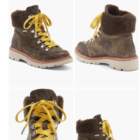 bionica Danie Genuine Shearling Trim Hiking Boot (Women) 9M - Picture 1 of 4